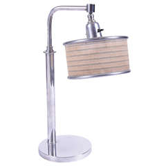 Machine Age Art Deco Table Lamp in the Manner of Nessen or Versen 1