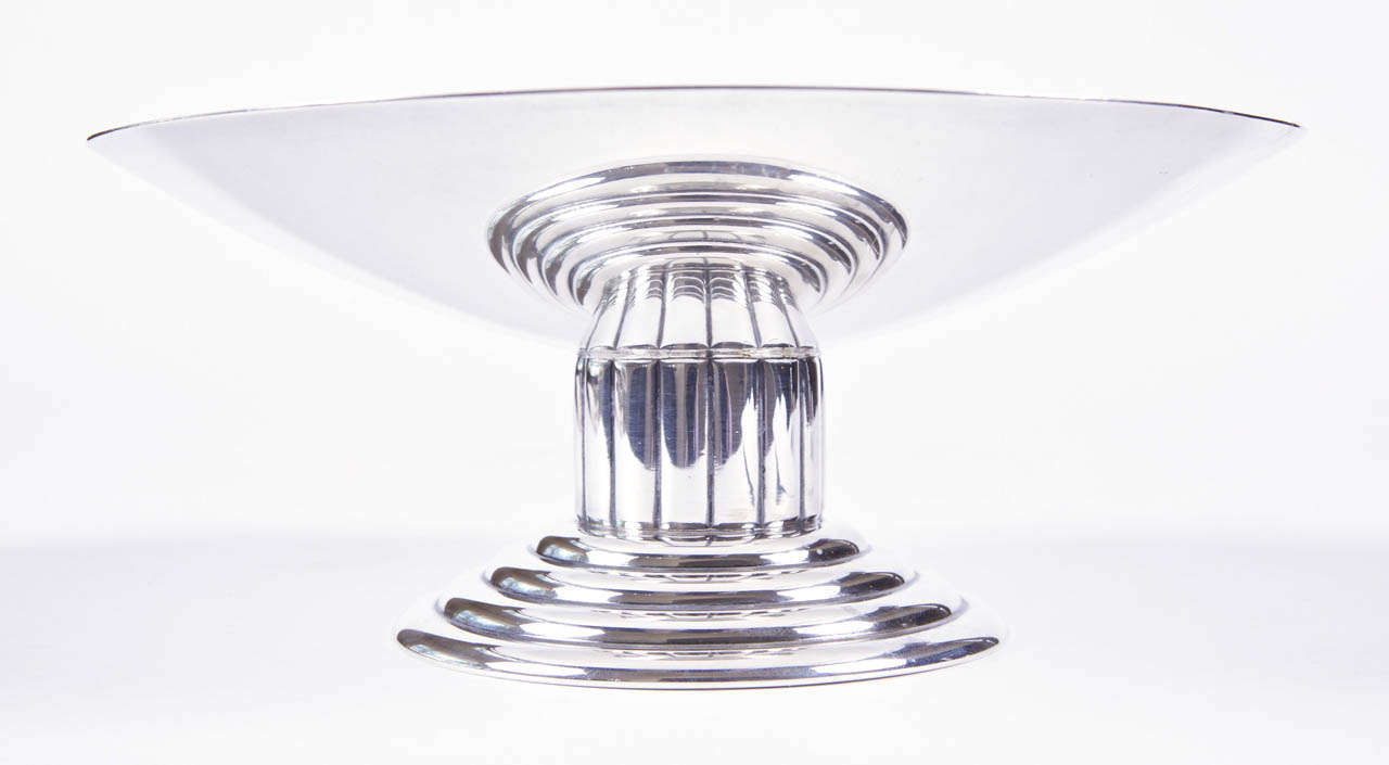 Iconic Reed & Barton Sterling Silver Modernist Compote 1
