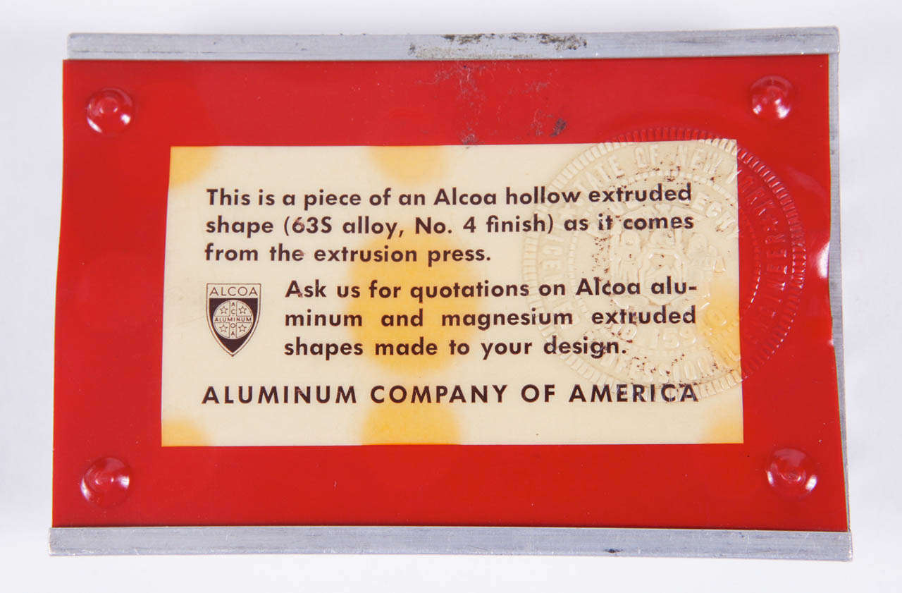 Machine Age Alcoa Advertising Desk Set, Vitrolite, Extruded Aluminum Art Deco For Sale 2