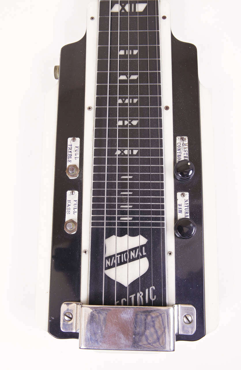 Mid-20th Century Art Deco Machine Age Electar Epiphone Lap Steel Guitar, Patented Design 1937 For Sale