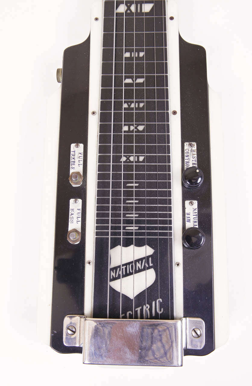Art Deco Machine Age Electar Epiphone Lap Steel Guitar, Patented Design