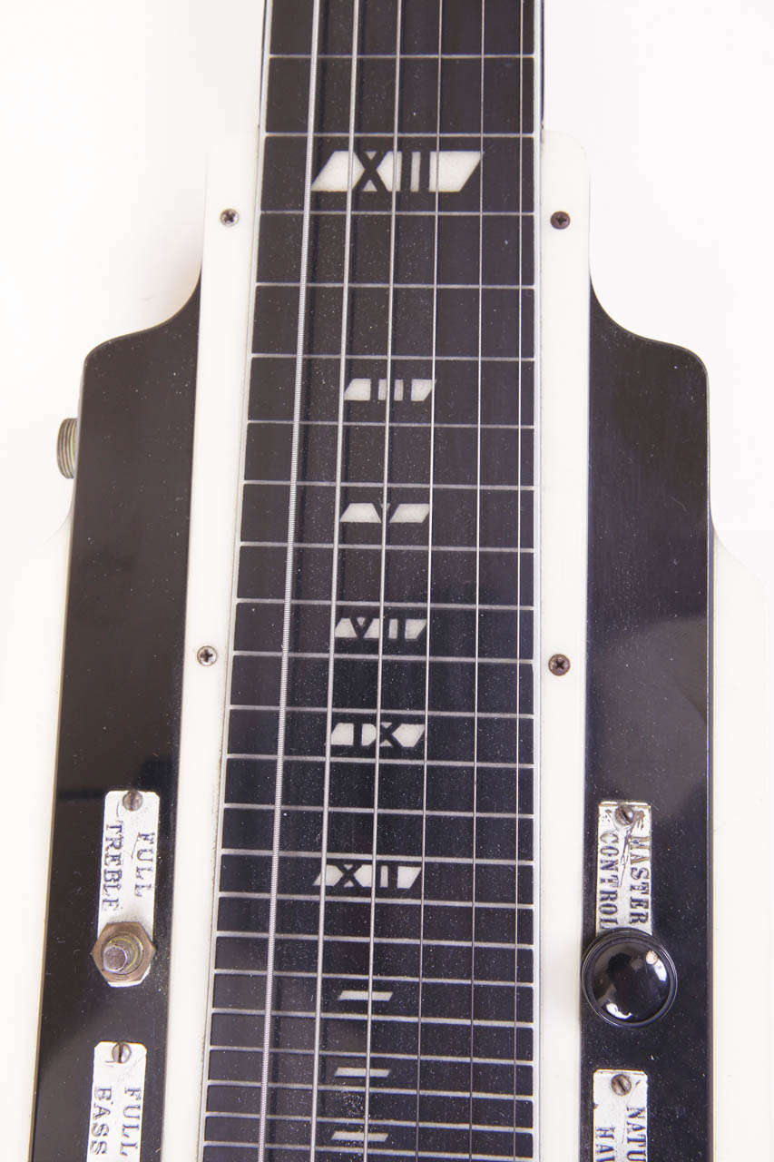 Art Deco Machine Age Electar Epiphone Lap Steel Guitar, Patented Design