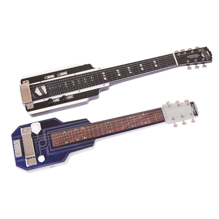 Art Deco Machine Age Electar Epiphone Lap Steel Guitar, Patented Design