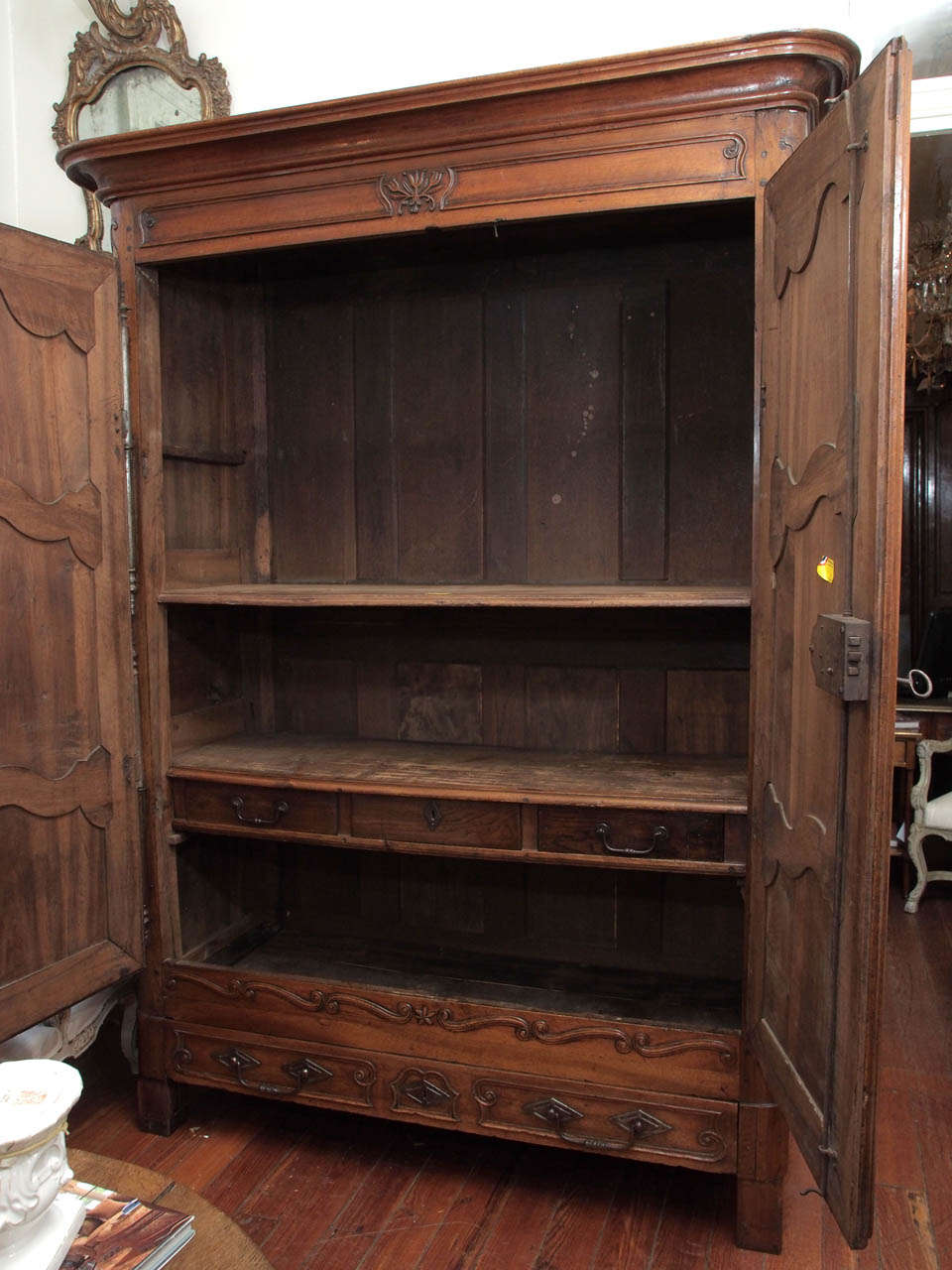 Country 19th Century Provincial French  Armoire