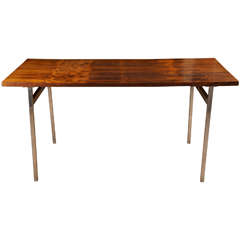 Rosewood and Chrome Table