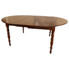 Antique Rare English Oval Rectory Dining Table