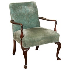 Used Velvet English Salon Chair