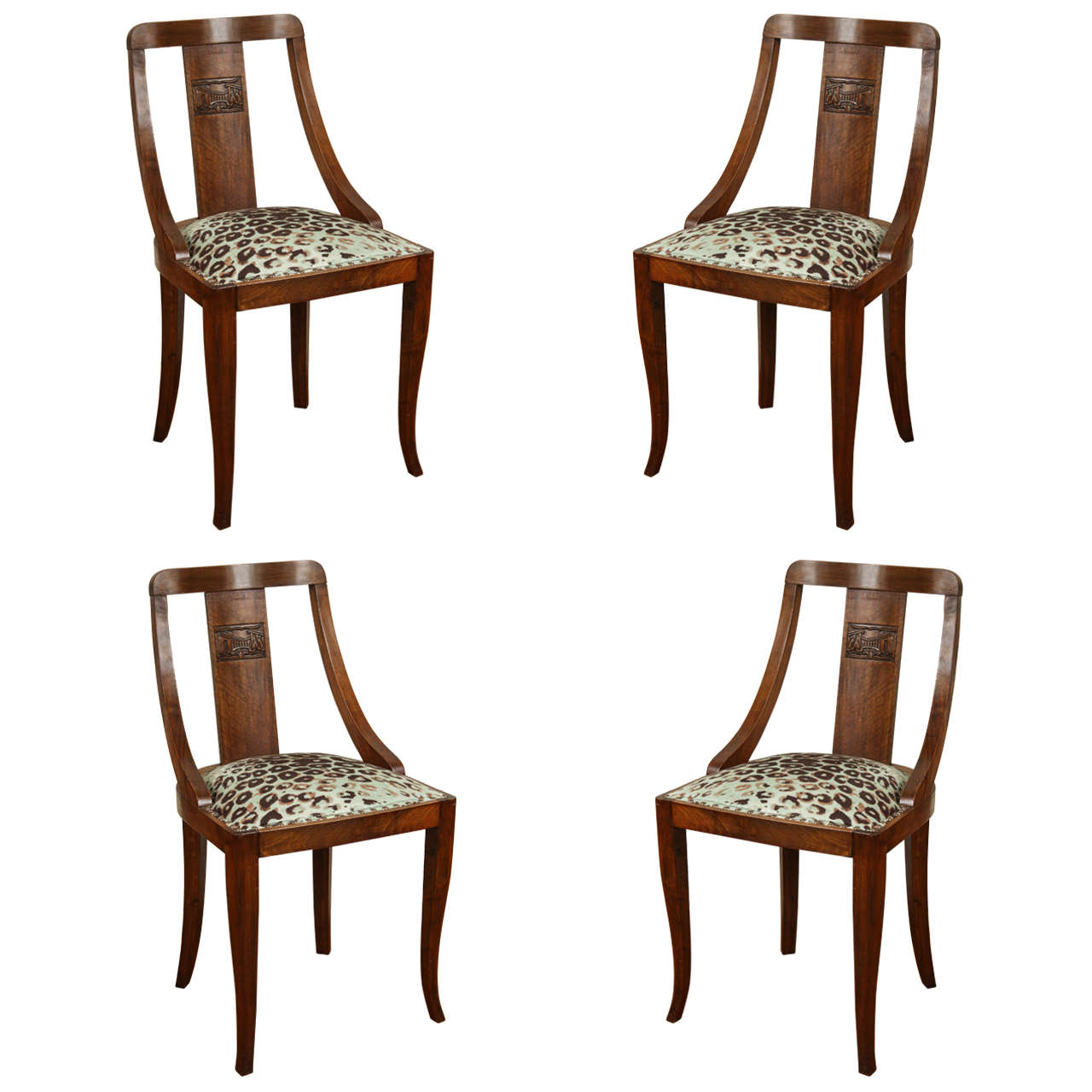 Set of Four Cobalt Blue Wicker Dining Chairs at 1stDibs blue wicker
