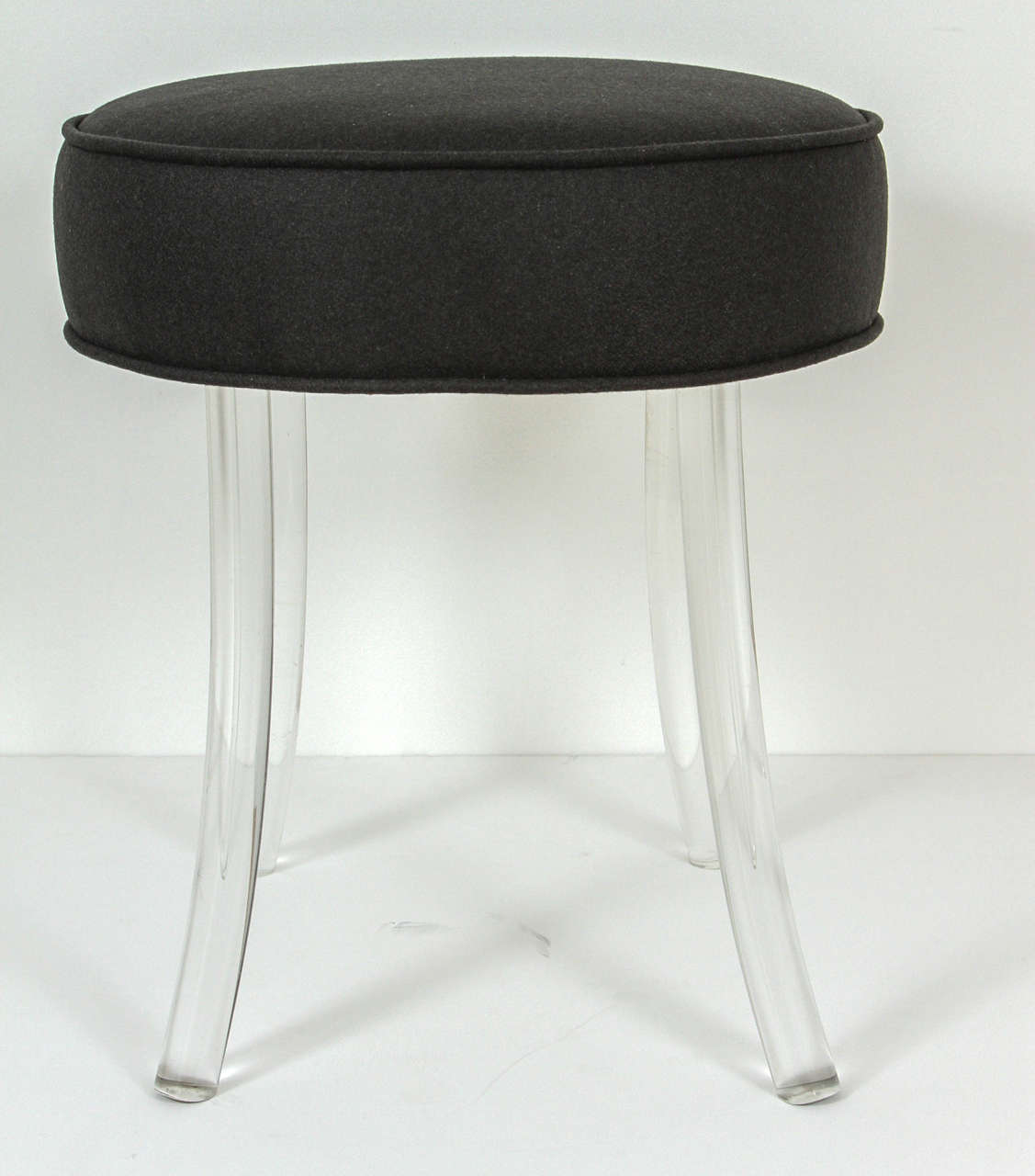 Upholstered William Haines Vanity Stool With Lucite Legs At Stdibs - Upholstered William Haines Vanity Stool With Lucite Legs upholstered william haines vanity stool with lucite legs at stdibs - upholstered william haines vanity stool with lucite legs