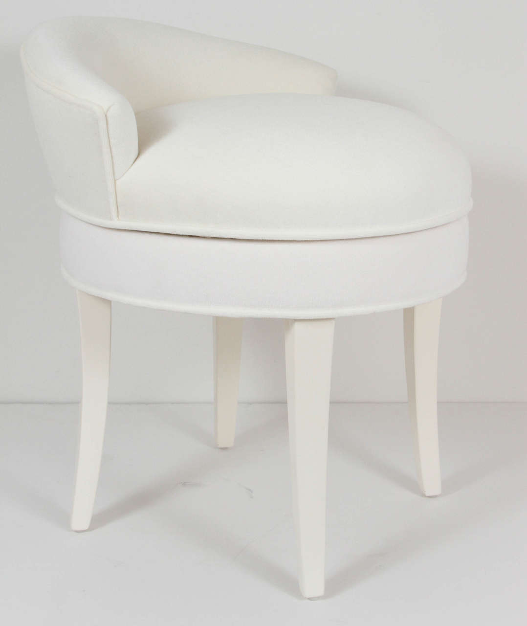 Samuel Marx Upholstered Vanity Stool at 1stdibs Samuel Marx Upholstered Vanity Stool at 1stdibs