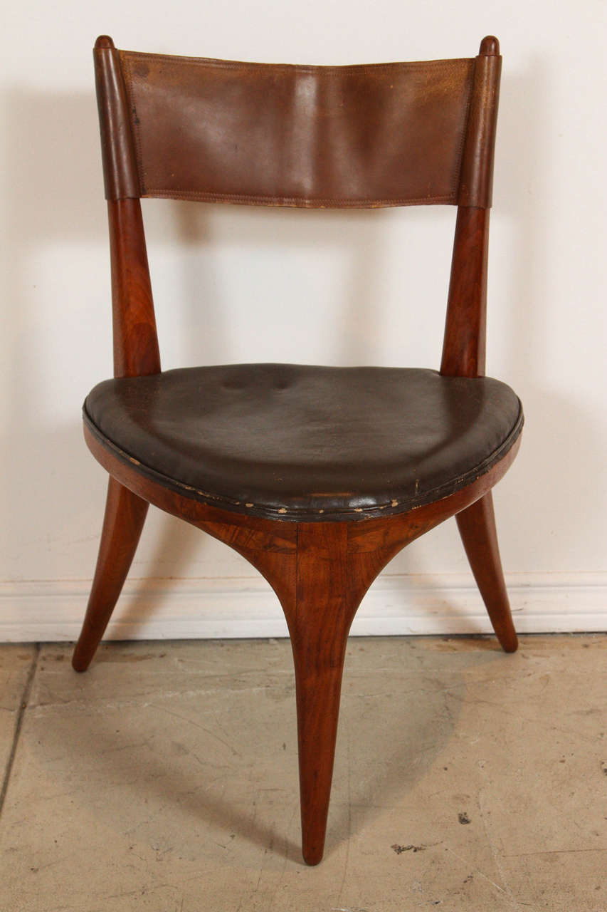 Set of Seven Allen Ditson Dining Chairs