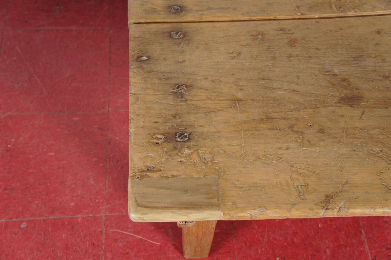 Rustic French Country Pine Coffee Table 3