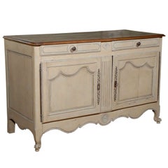 19th Century French Provincial Paint Decorated Buffet