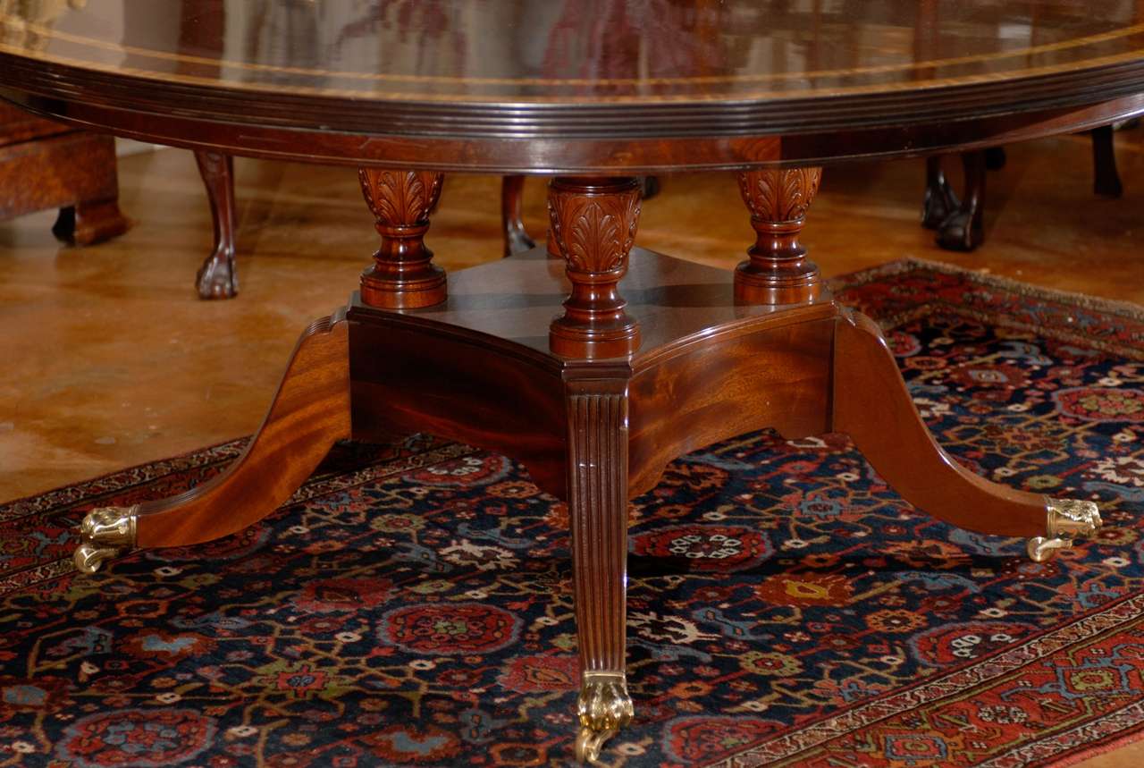 Mahogany Round Dining Table