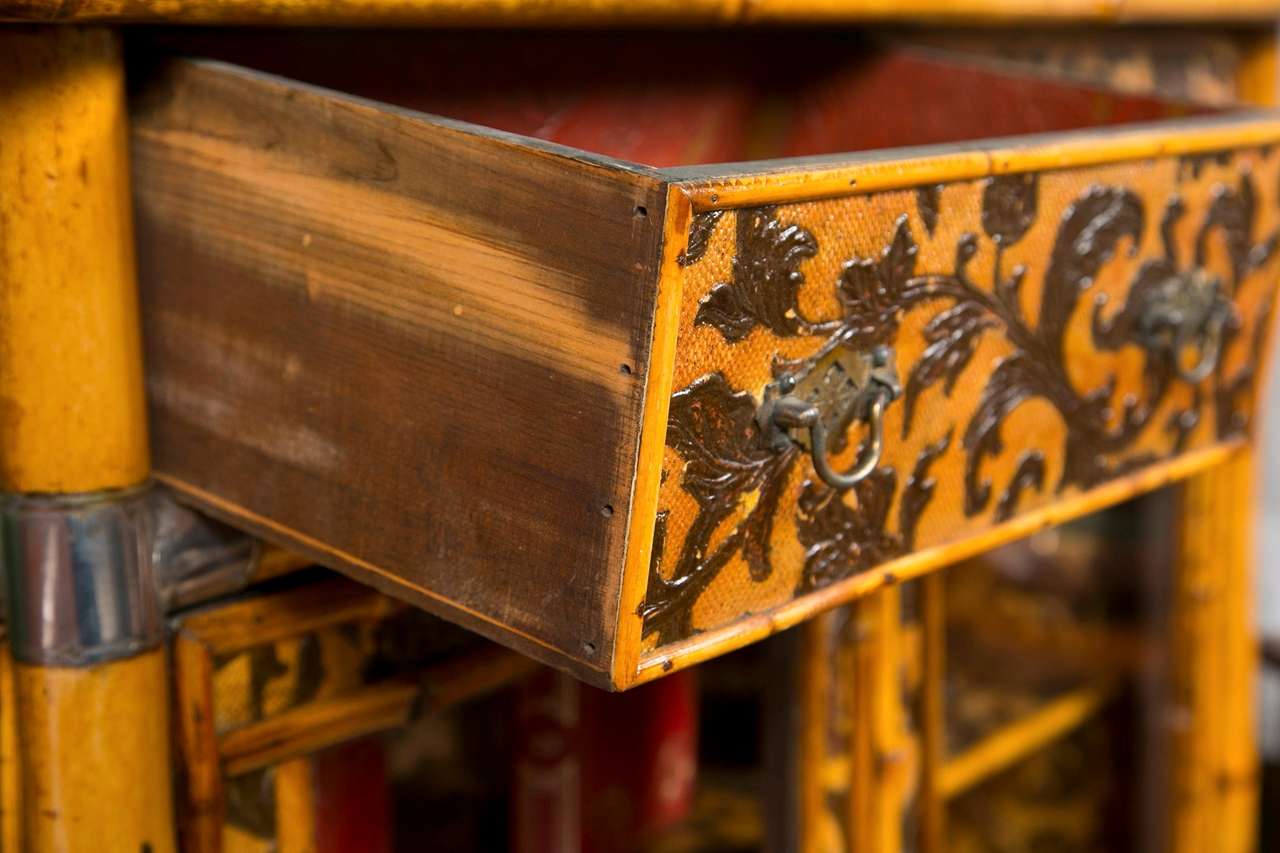 English Antique Bamboo Bookcase Circa 1880 1