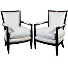 Pair of French Fauteuils, Circa 1940