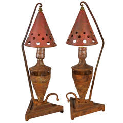 Pair of Persian Table Lamps, Circa 1930