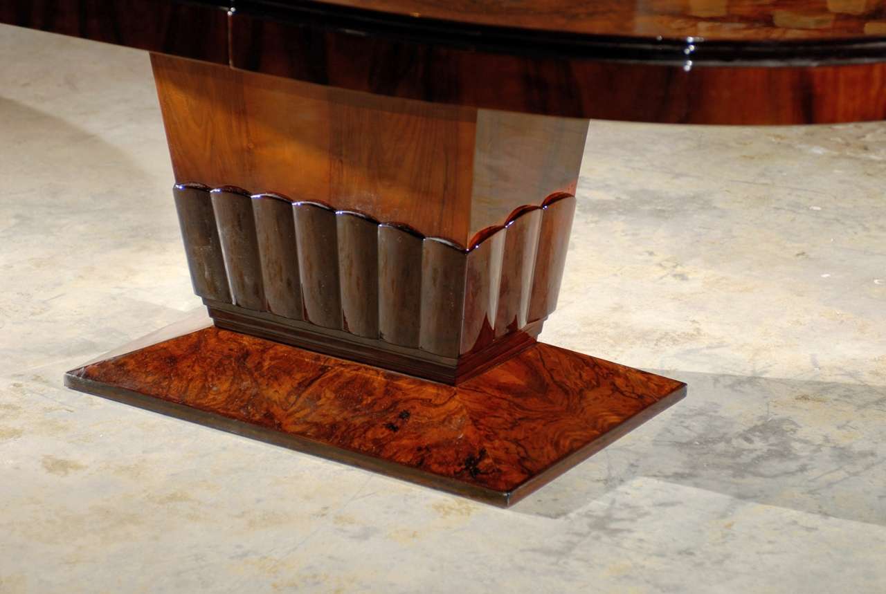 art deco dining table base