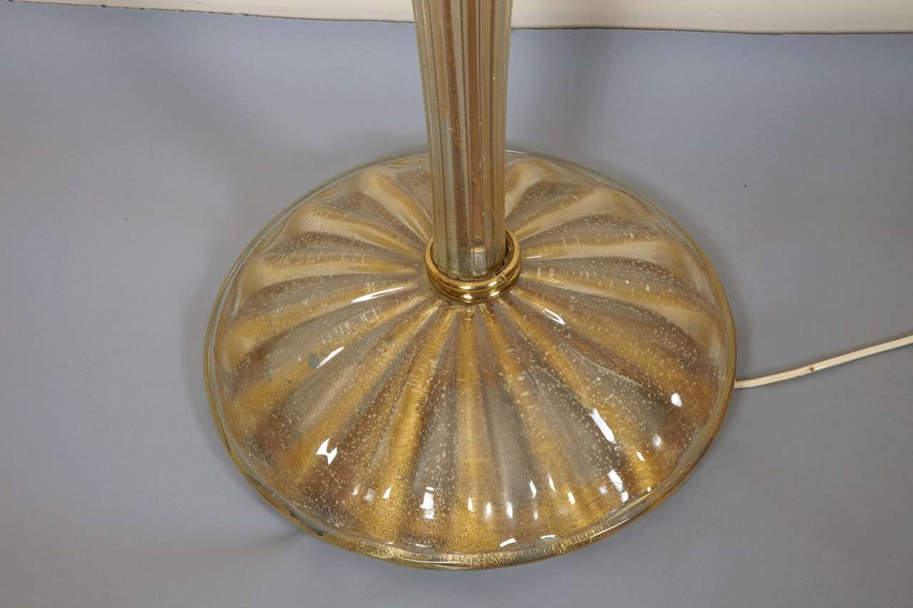 Murano Glass Floor Lamp, 1940's For Sale at 1stdibs