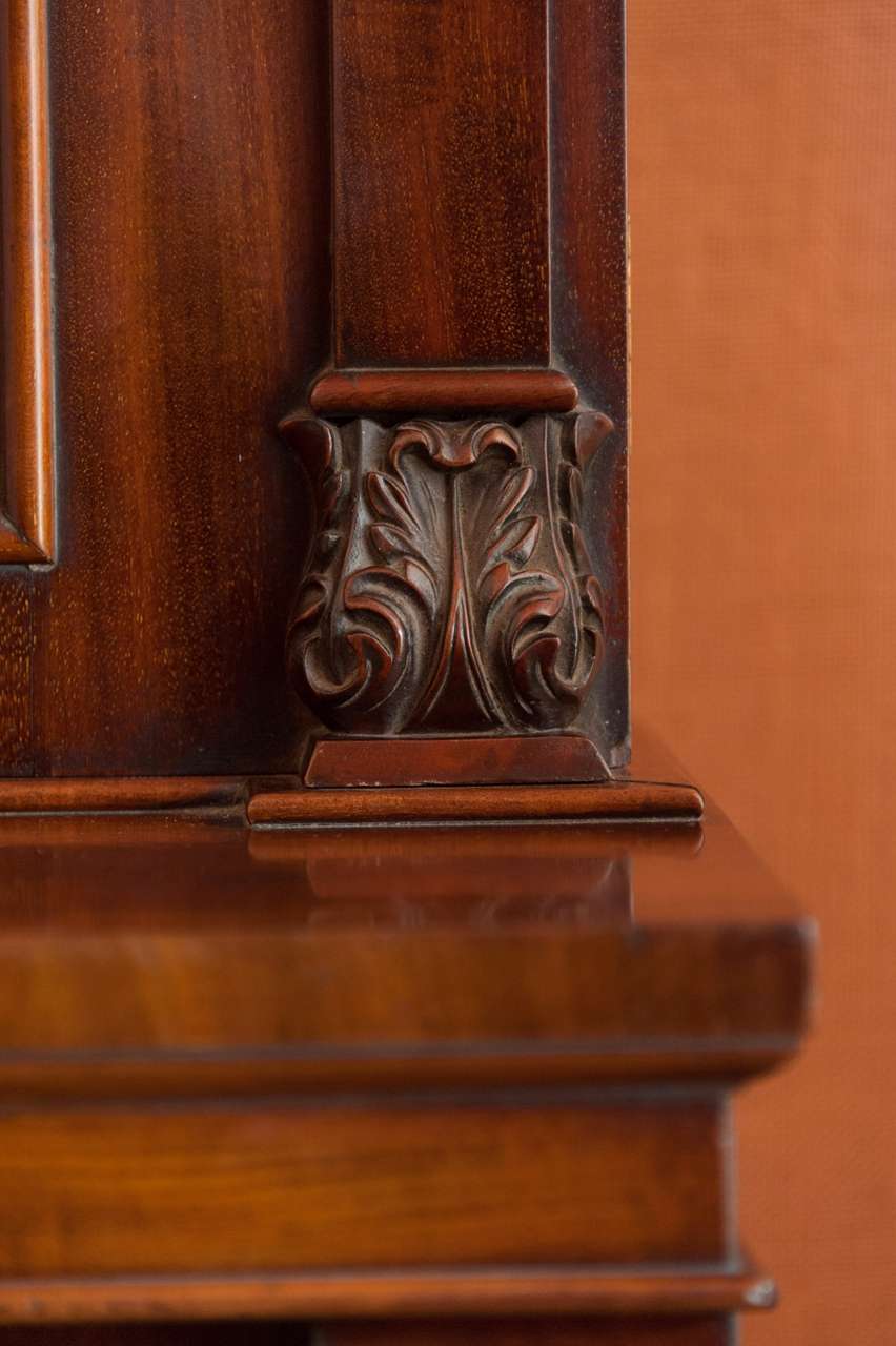 English A fine William IV period tall mahogany and glazed door Bookcase