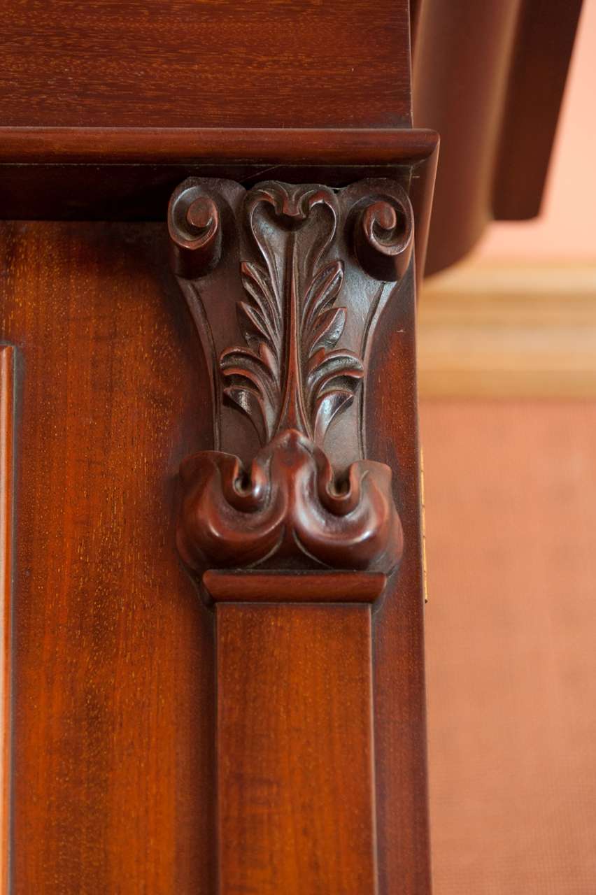 19th Century A fine William IV period tall mahogany and glazed door Bookcase