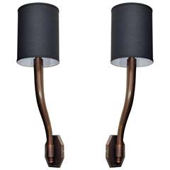 Very Large and Elegant Bronze Wall Sconces
