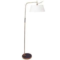 Elegant Articulated 1950s Bronze Floor Lamp