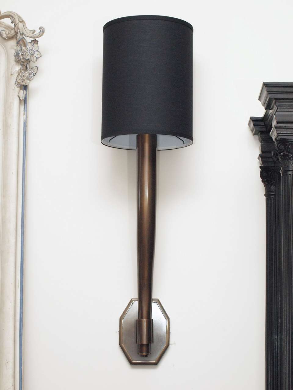 Very Large and Elegant Bronze Wall Sconces at 1stdibs