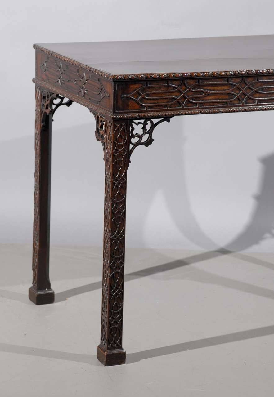 An English Chinese Chippendale style tea table in mahogany.

For many more fine antiques, please visit our online gallery at: www.williamwordantiques.com.

William Word Fine Antiques: Atlanta's source for antique interiors since 1956.