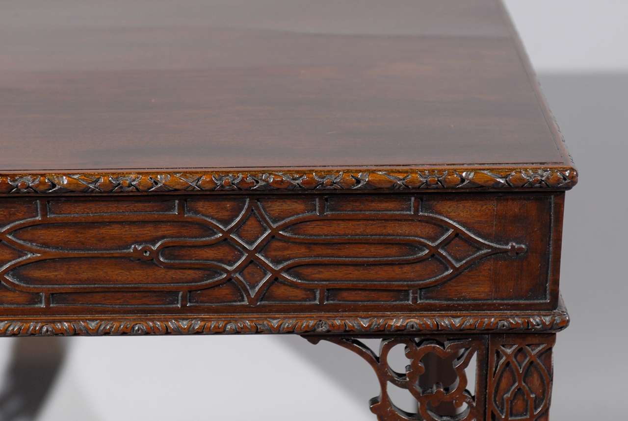 19th Century English Chinese Chippendale Style Tea Table 6