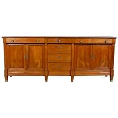 Narrow Directoire Style French Enfilade in Fruitwood