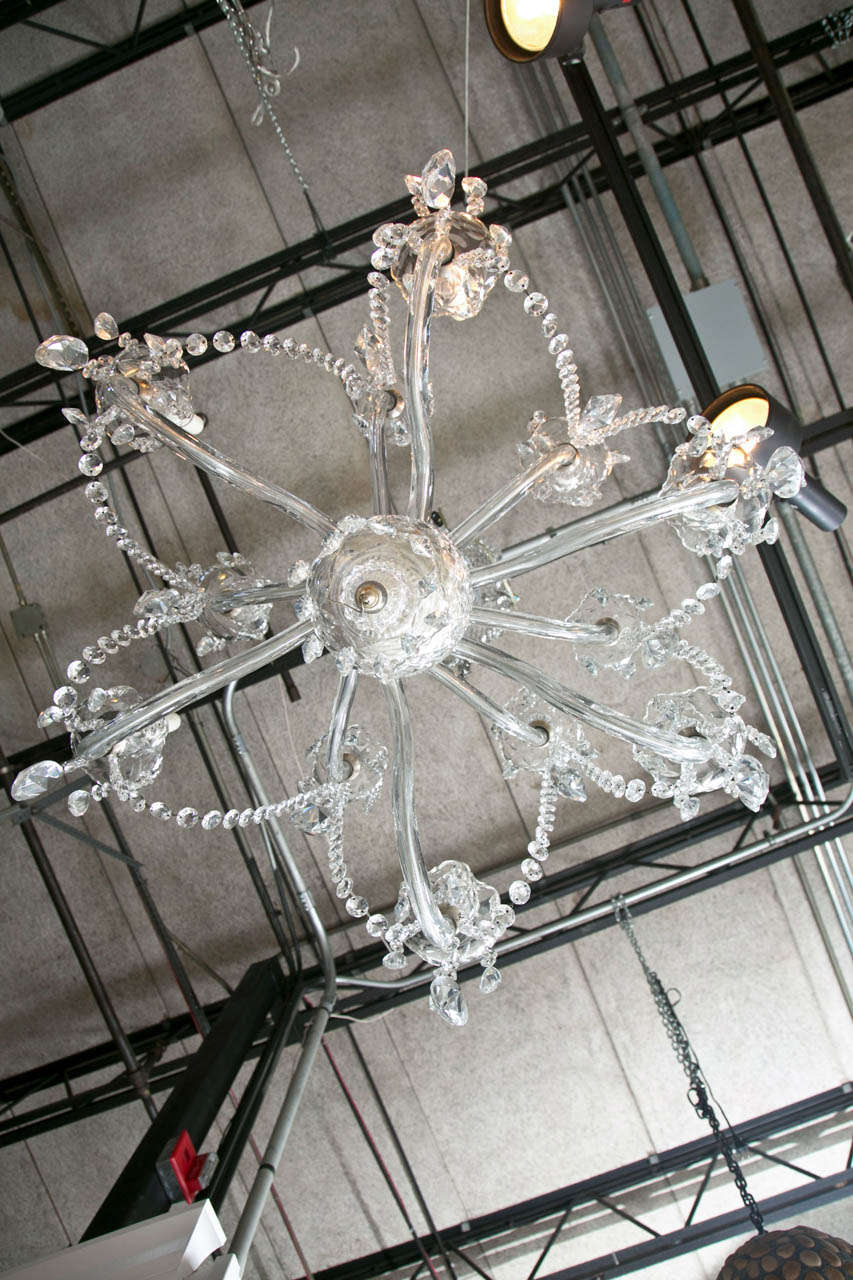 18th Century and Earlier 18th c. Anglo Irish Crystal Chandelier