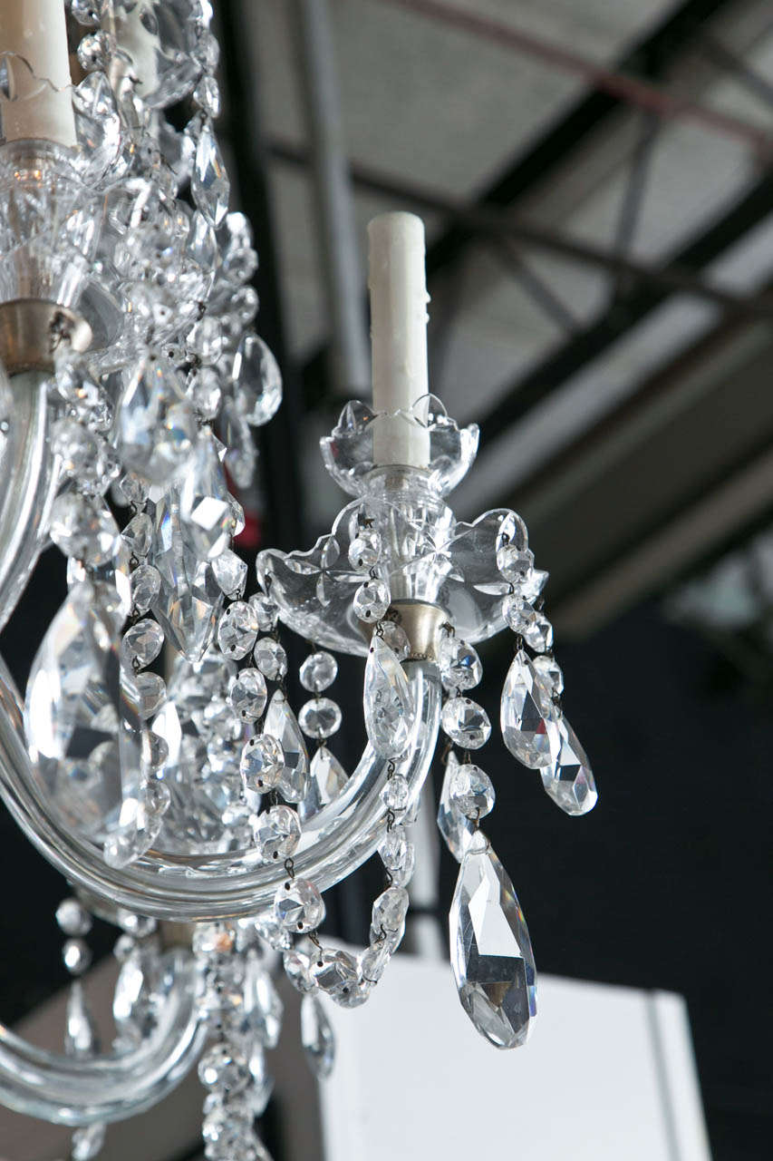 18th c. Anglo Irish Crystal Chandelier 2