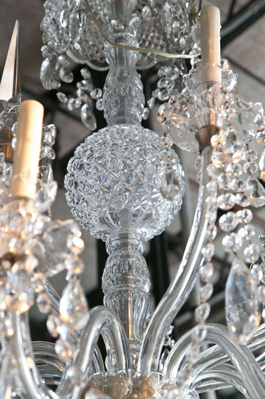 18th c. Anglo Irish Crystal Chandelier 3