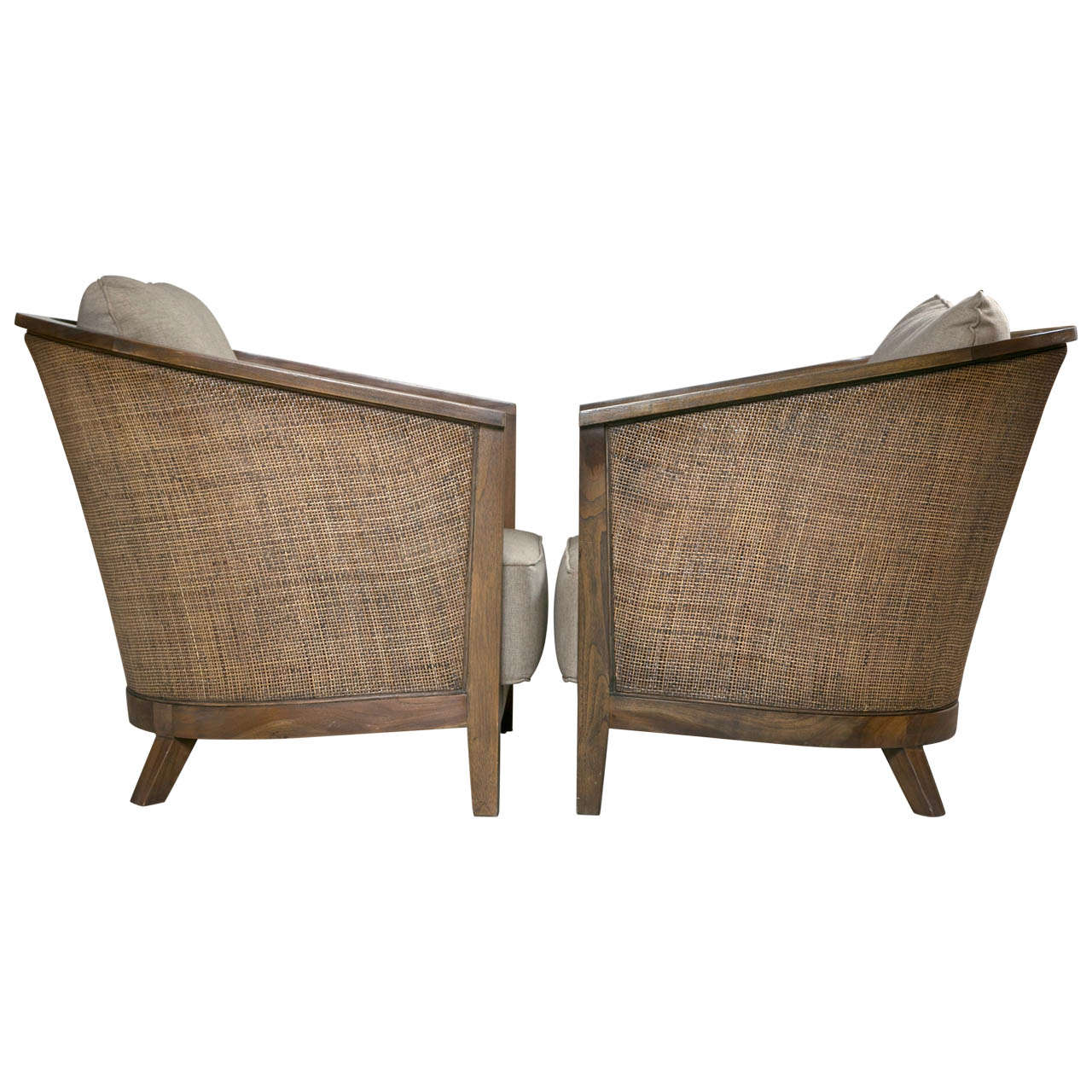 Barrel chair online wood