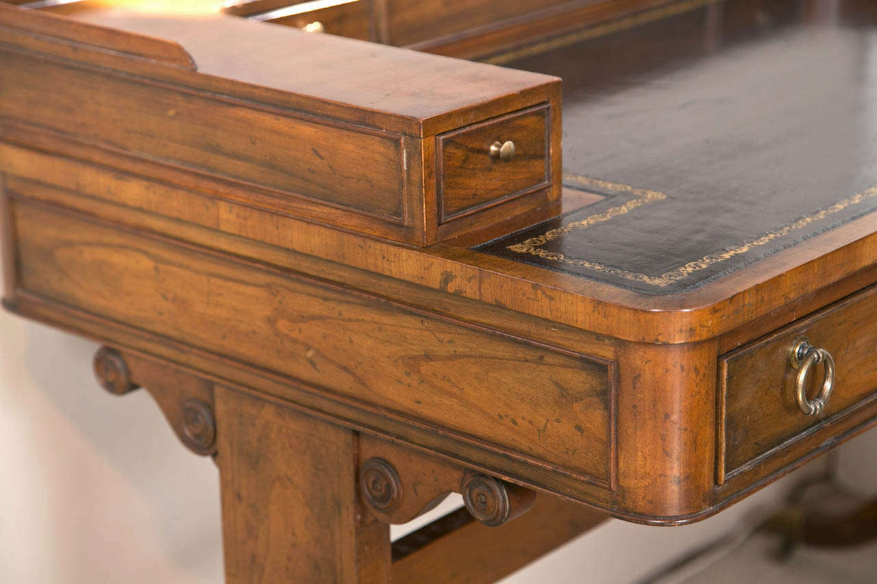Baker Regency Style Leather Top Desk 2