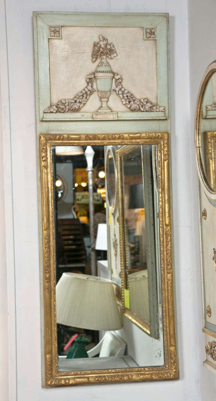 French Louis XVI Trumeau Mirror 2