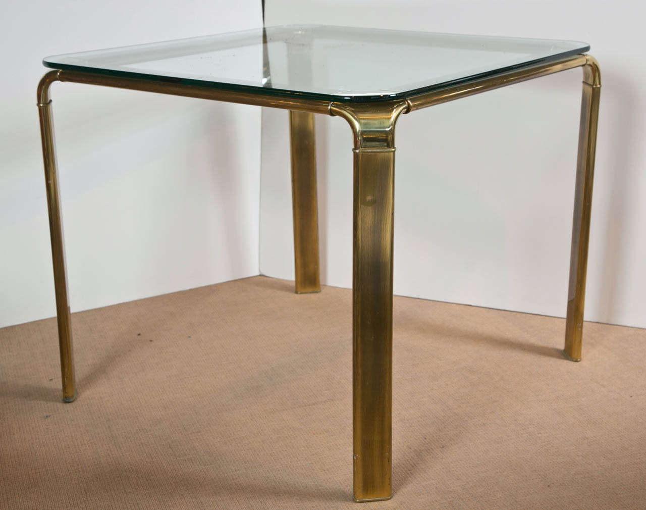 Square Brass Side Table 3