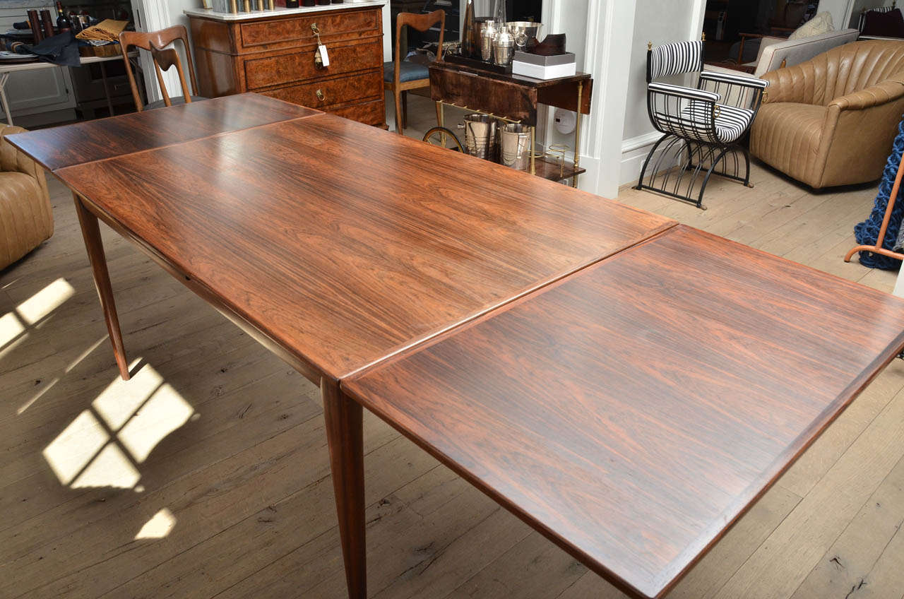 mid century rosewood dining table