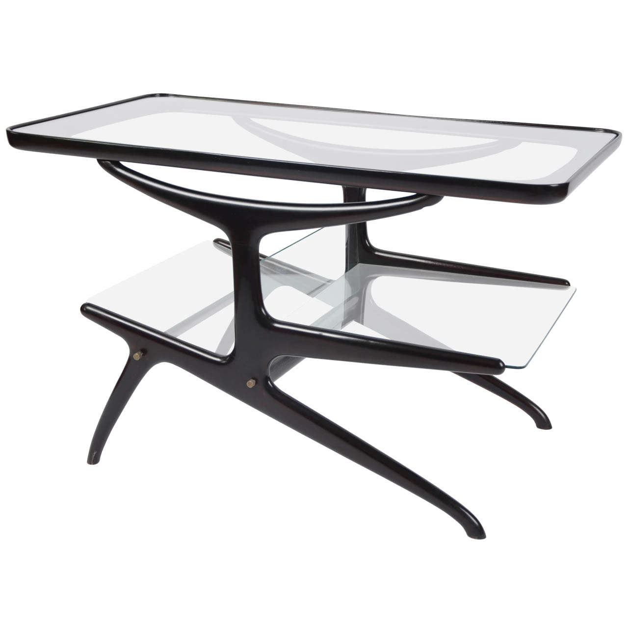 Coffee Table with Magazine Rack at 1stDibs