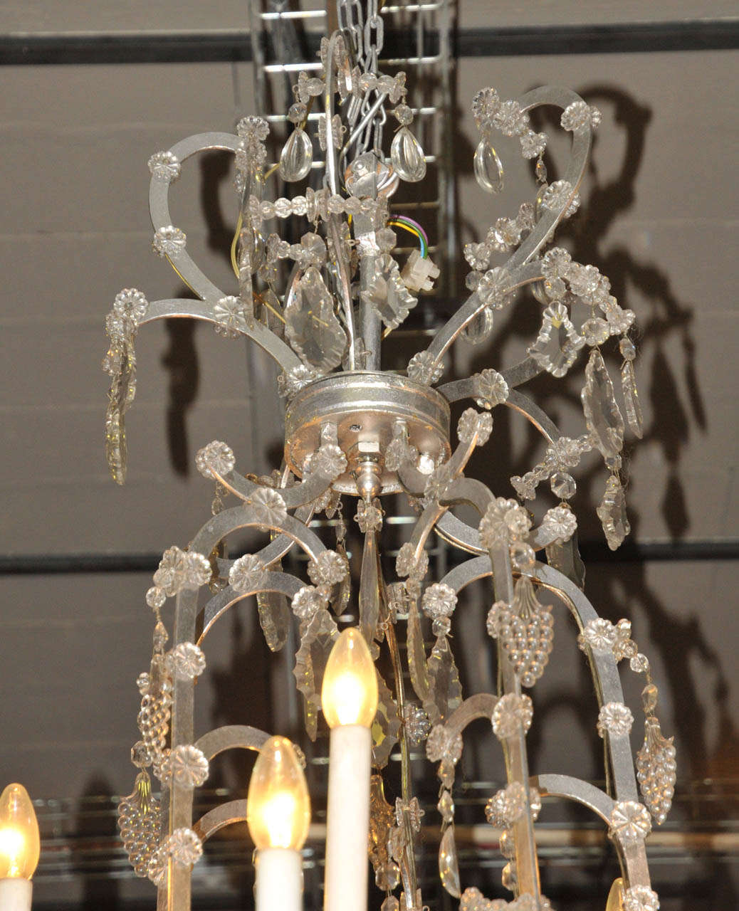 French Pair of 1960's Chandeliers For Sale