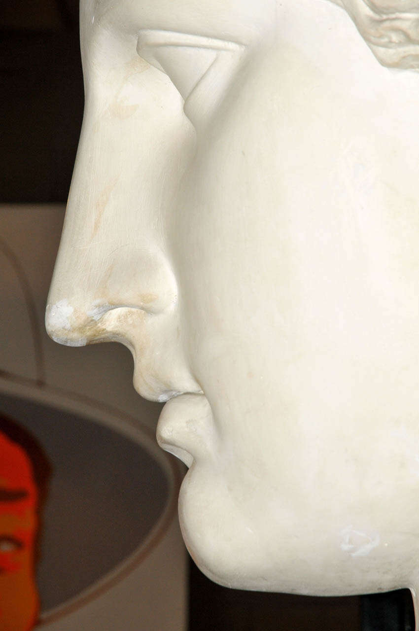 Plaster 1940's Juno Head Sculpture For Sale