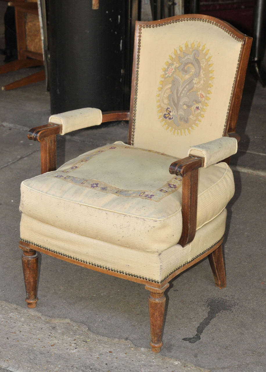 French Set of three 1940-1950's Armchairs For Sale