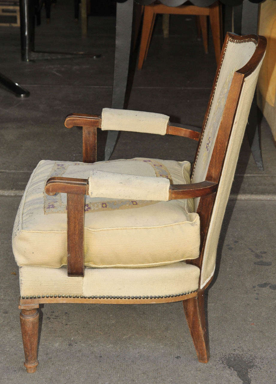 Set of three 1940-1950's Armchairs For Sale 1