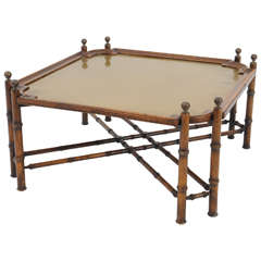 Hollywood Regency Style Coffee Table Made in Spain, Marked 11