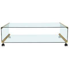 Italian brass Coffee Table "George" by Pierangelo Galotti for Galotti & Radice 10