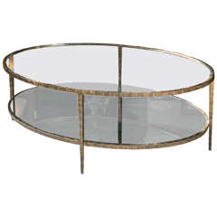 Steel and Glass Coffee Table