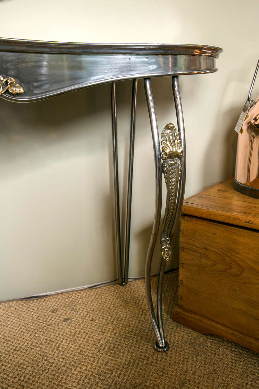 Steel Fire Fender Console Table 2