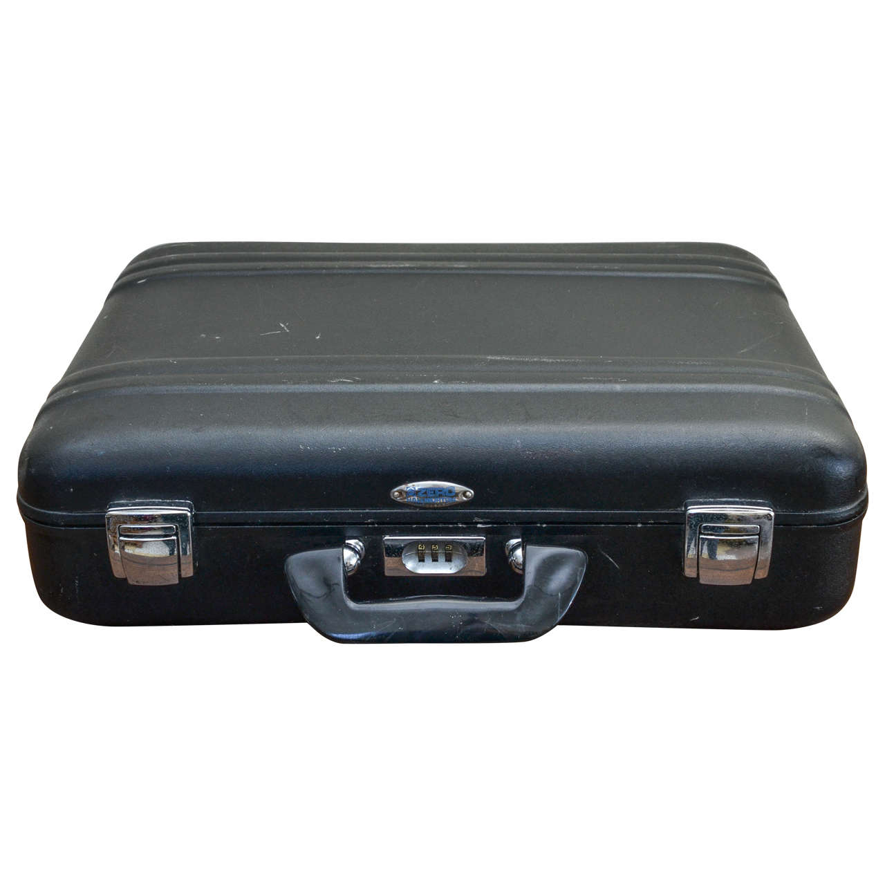 Rare Halliburton Matte Black Briefcase, Late 1970s For Sale