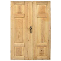19th Century, Swedish Pine Double Doors